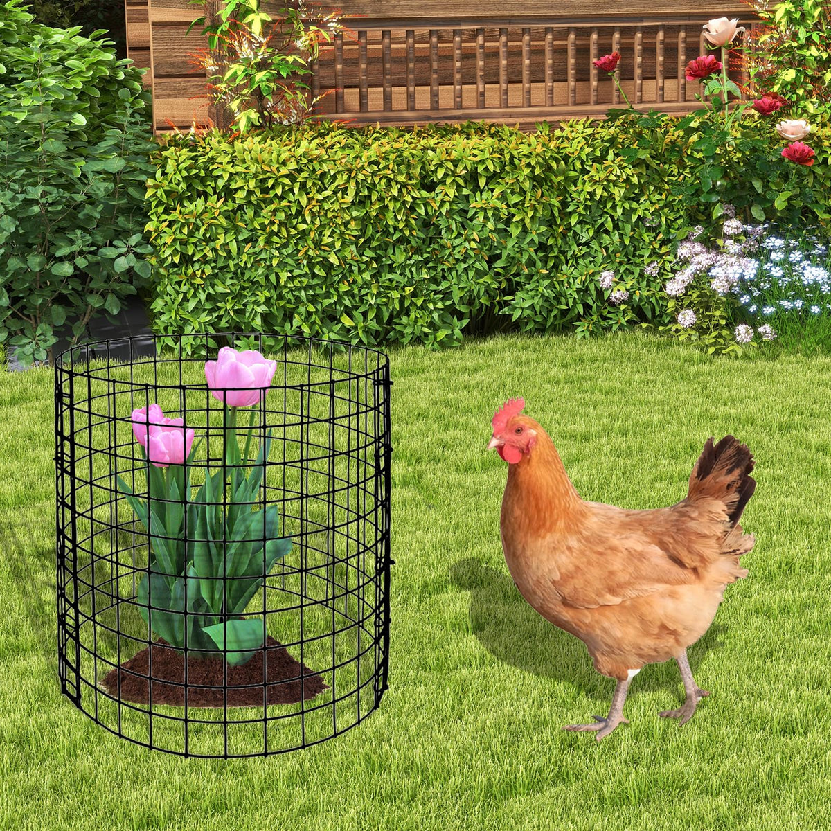Eunika garden barrier protecting young plants from small animals during growth