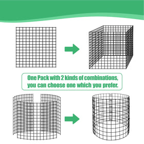 Eunika rustproof vinyl-coated wire guards gardens against small animals