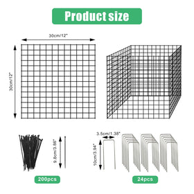 Eunika wire mesh 12-inch diameter protector offers sturdy protection for seedlings