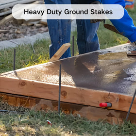 EUOKOK black-coated stakes resist corrosion in wet soil conditions.