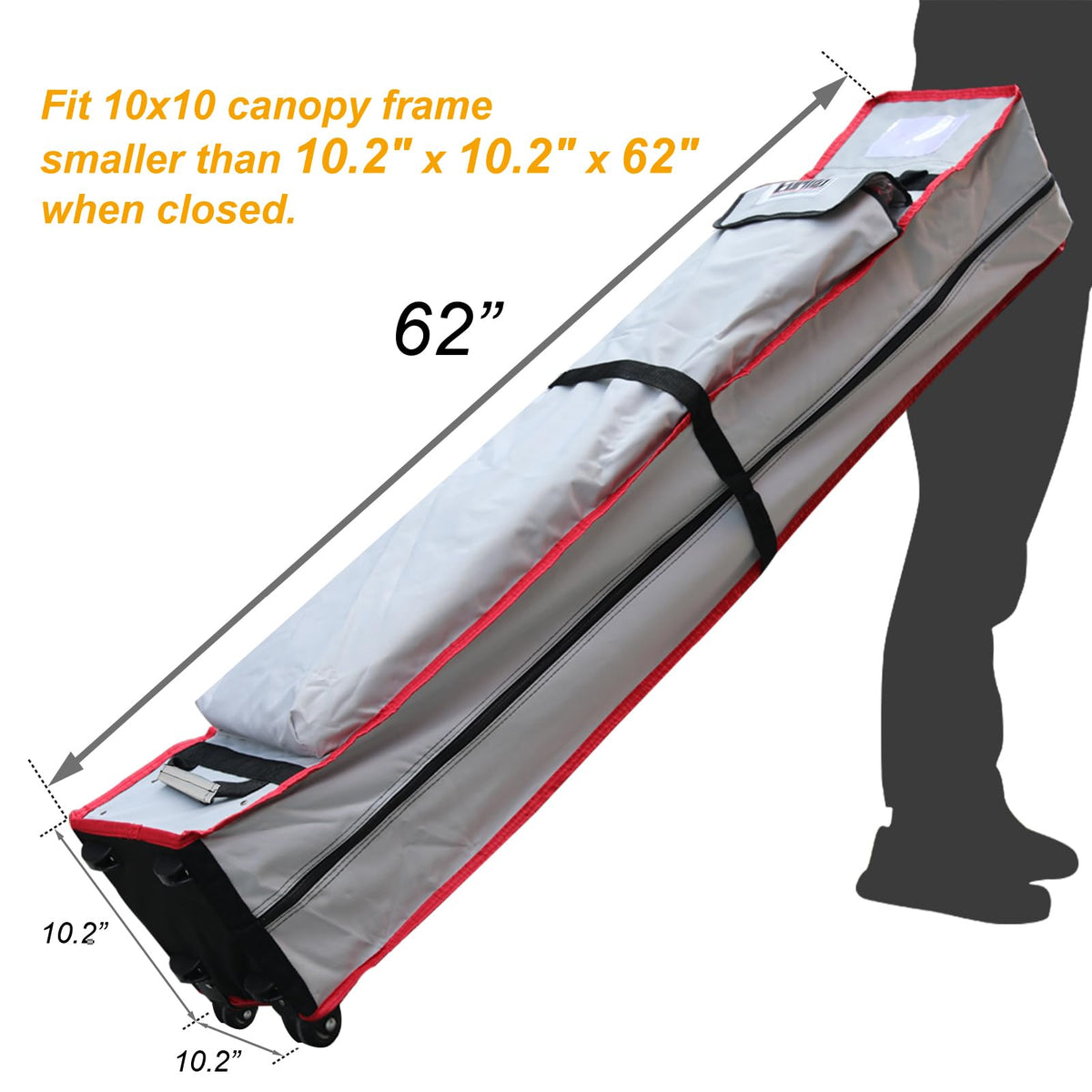 Eurmax exterior pocket keeps sidewalls or canopy cover accessible