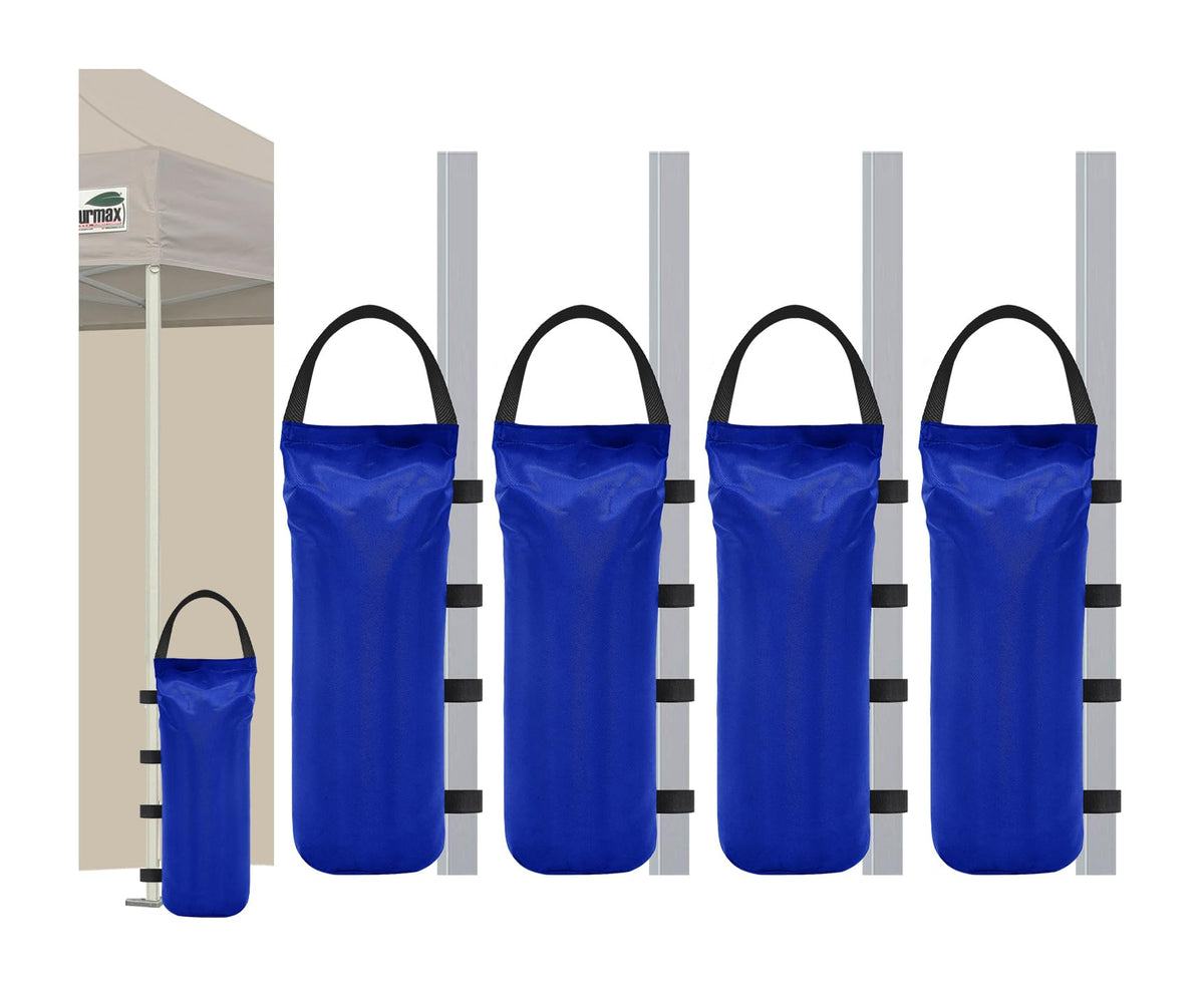 Eurmax canopy weights 4-pack delivering stable wind protection for outdoor events.