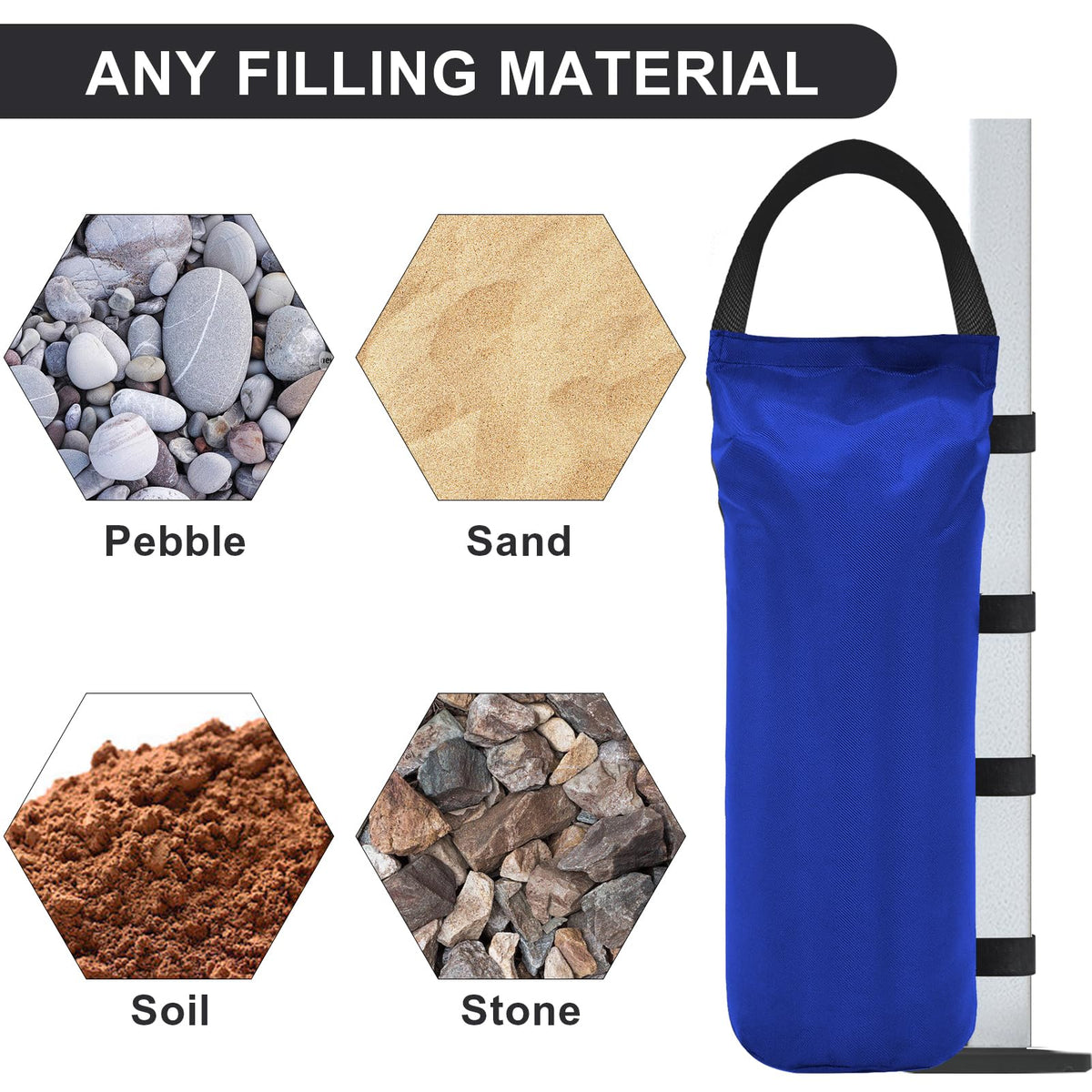 Eurmax reusable sandbags simplify filling and reuse for events.