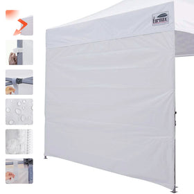 Eurmax SunWall provides privacy shade inside a canopy
