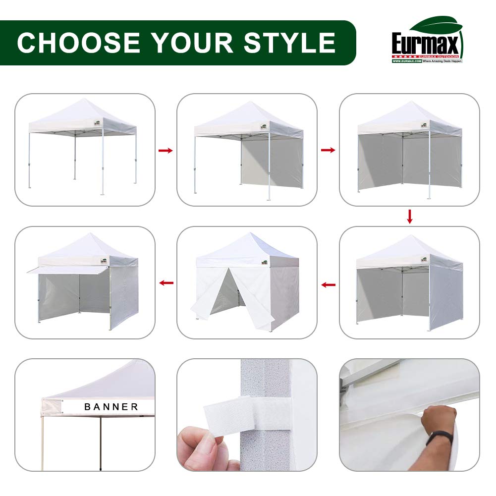 Eurmax weight bags help secure the tent in windy conditions.