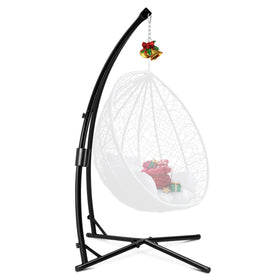 Eusuncaly hammock chair stand outdoors with sturdy base for safe lounging