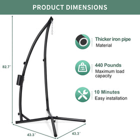 Eusuncaly stand supports up to 380 pounds per spec