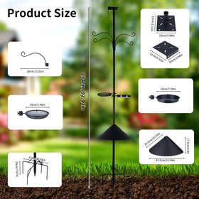 EUSWOUIP bird bath and grid tray offer hydration and cleanliness.