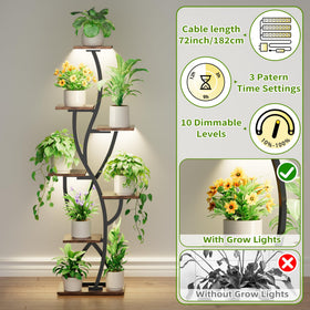 EVAWOO corner plant stand with spiral design fits tight rooms and brightens corners.