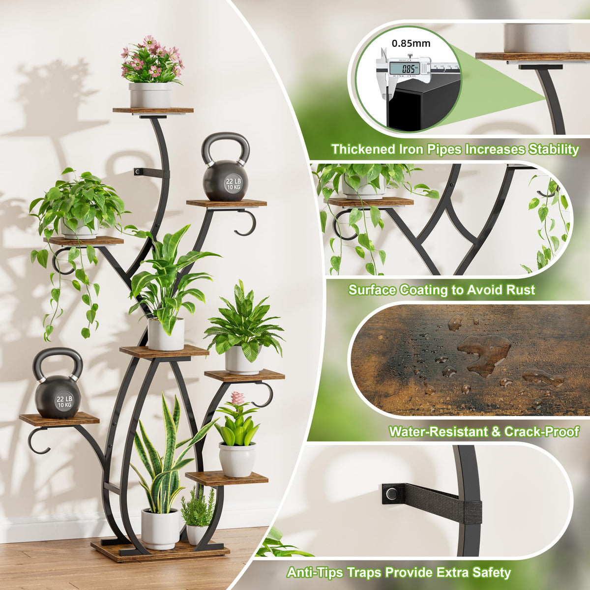 EVAWOO furniture straps help prevent tipping around children and pets.