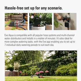 Eve Aqua auto-shut-off prevents overwatering and waste.