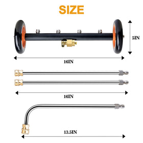 EVEAGE reversible undercarriage cleaner showcases two modes for different tasks.