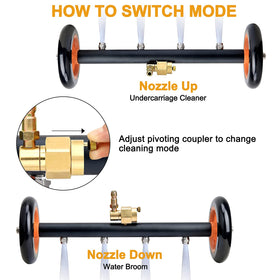EVEAGE straight extension wand connects quickly for versatile cleaning setups.