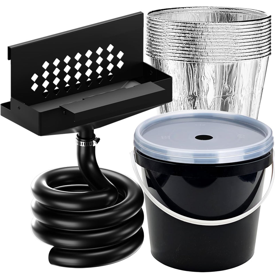 Eveanro rear grease drainage funnel for Blackstone griddles channels grease efficiently