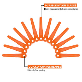 EVEHAP orange 5.7-inch blade for PolyCut aids quick changes and clean edges.