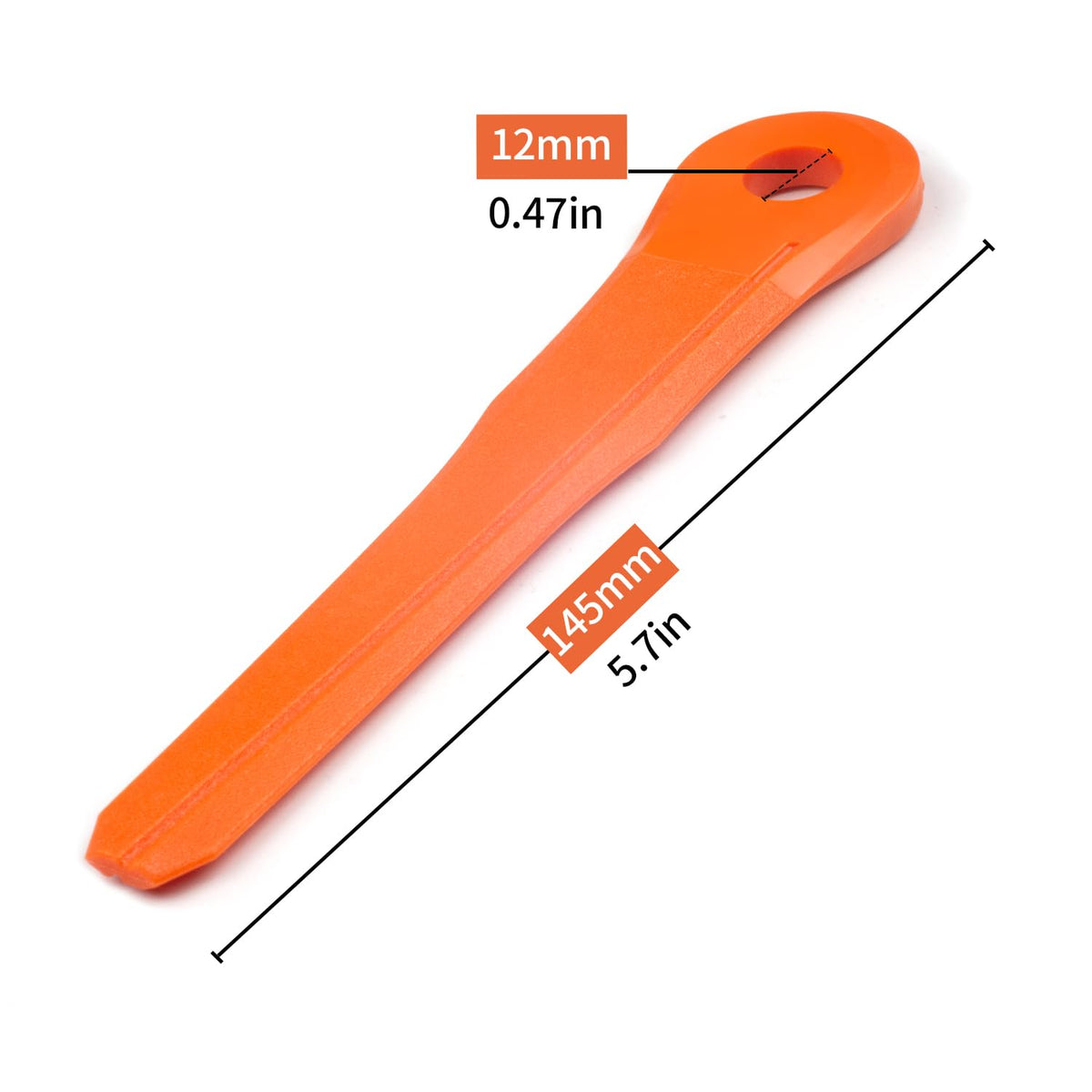 EVEHAP 145mm PA66 nylon blades offer long-lasting performance in tough trimming tasks.
