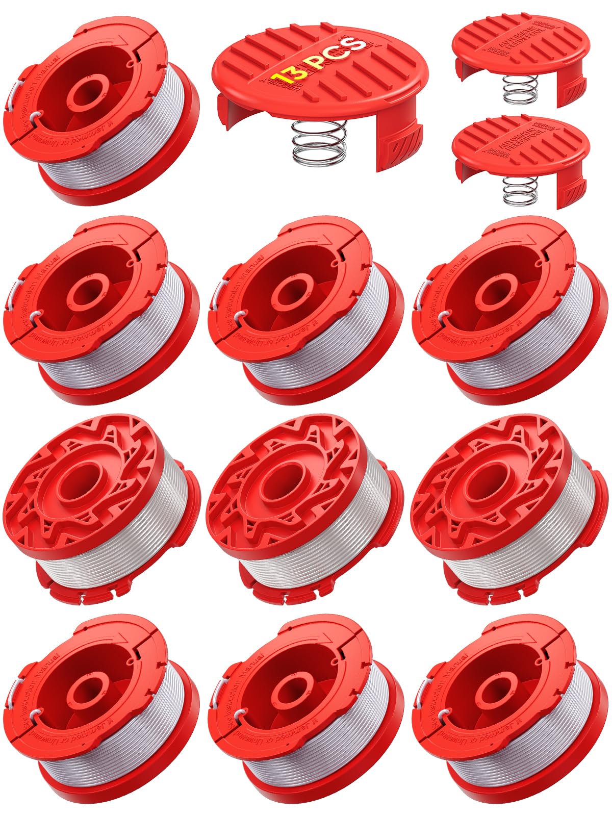 Eventronic 13-pack weed eater string 0.065 in, 30 ft, designed for Craftsman compatibility and durability.