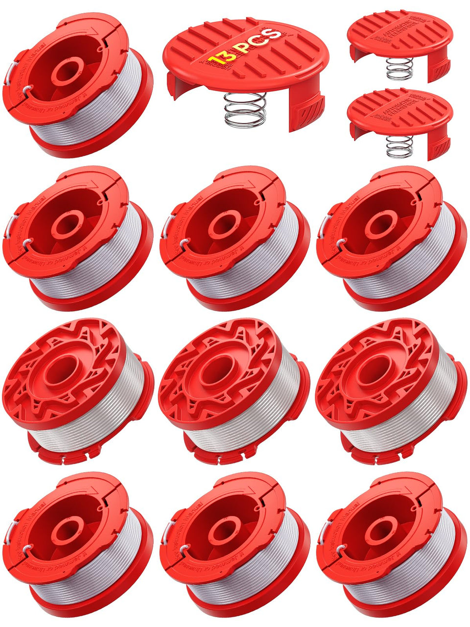 Eventronic 13-pack weed eater string 0.065 in, 30 ft, designed for Craftsman compatibility and durability.