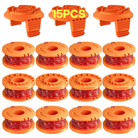 Eventronic 15-pack Worx trimmer line spools for fast, clean edging and reliable performance.
