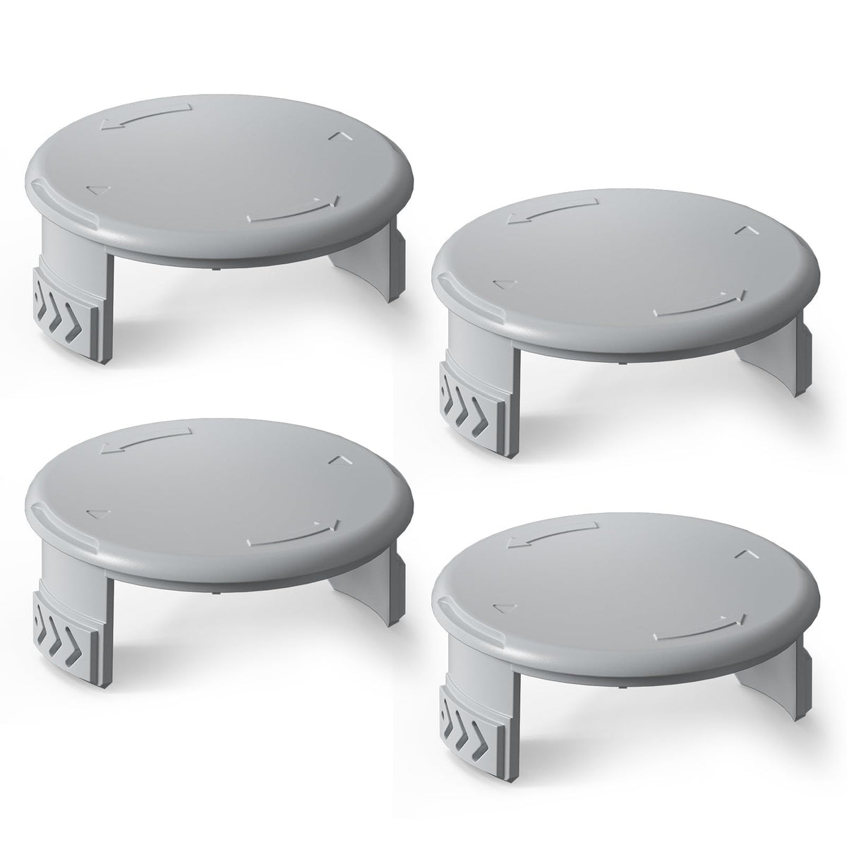 Eventronic 4-pack spool cap for Ryobi compatibility secures the trimmer spool during precise edging.