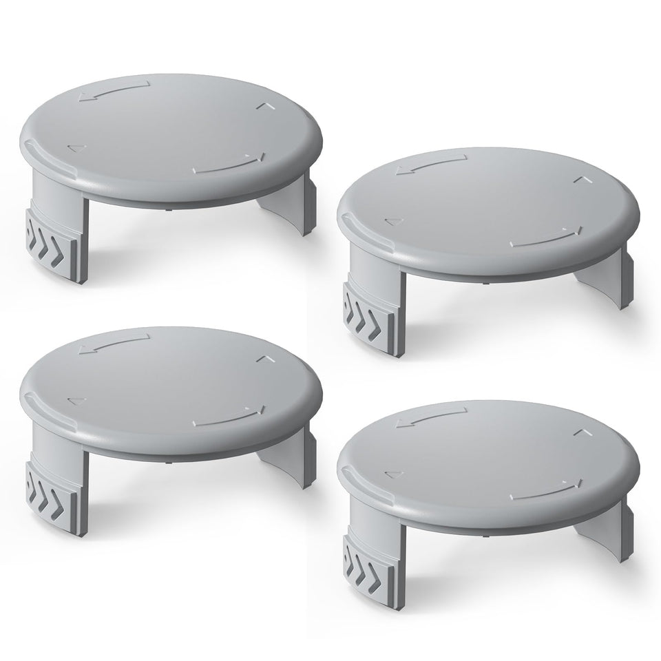 Eventronic 4-pack spool cap for Ryobi compatibility secures the trimmer spool during precise edging.