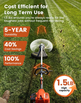 Eventronic 600 ft replacement line for extended trimming sessions
