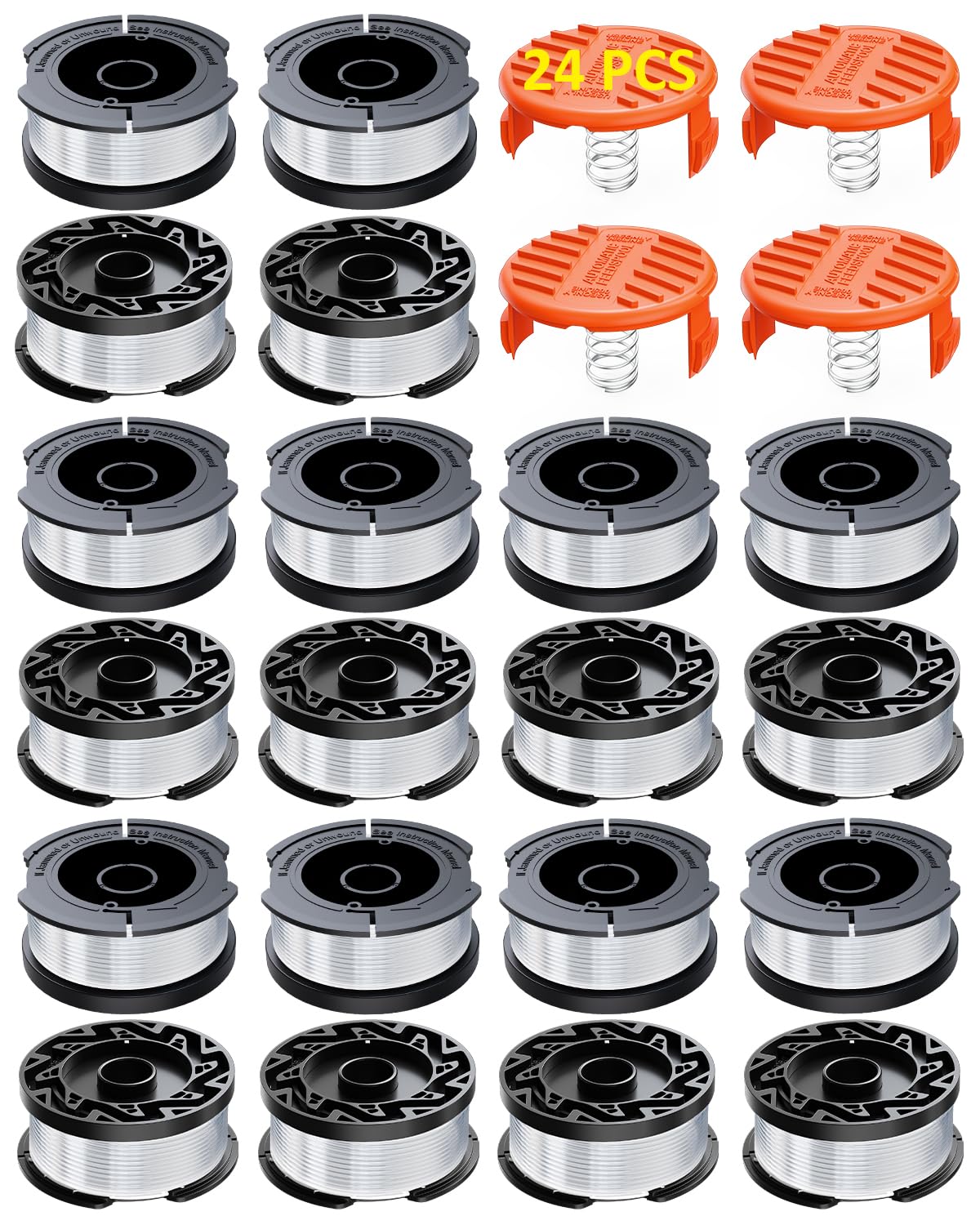 Eventronic AF-100 replacement spool assembly fits select Black+Decker trimmers.