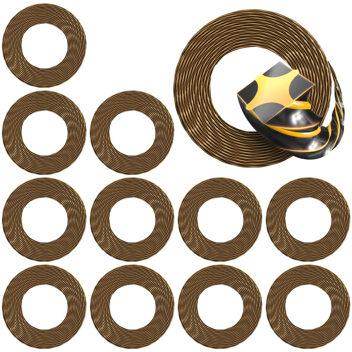 Eventronic DEWALT trimmer line pre-cut twisted 0.08 inch for fast loading.