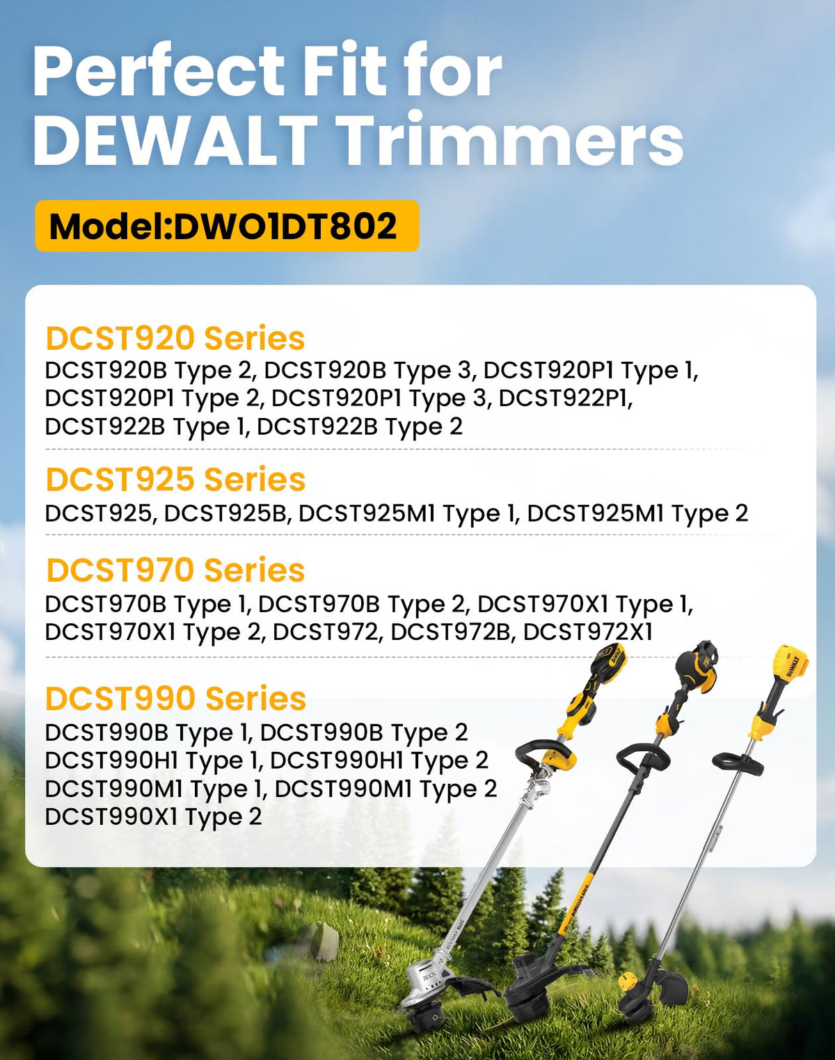 Eventronic durable nylon trimmer line for heavy-duty trimming.