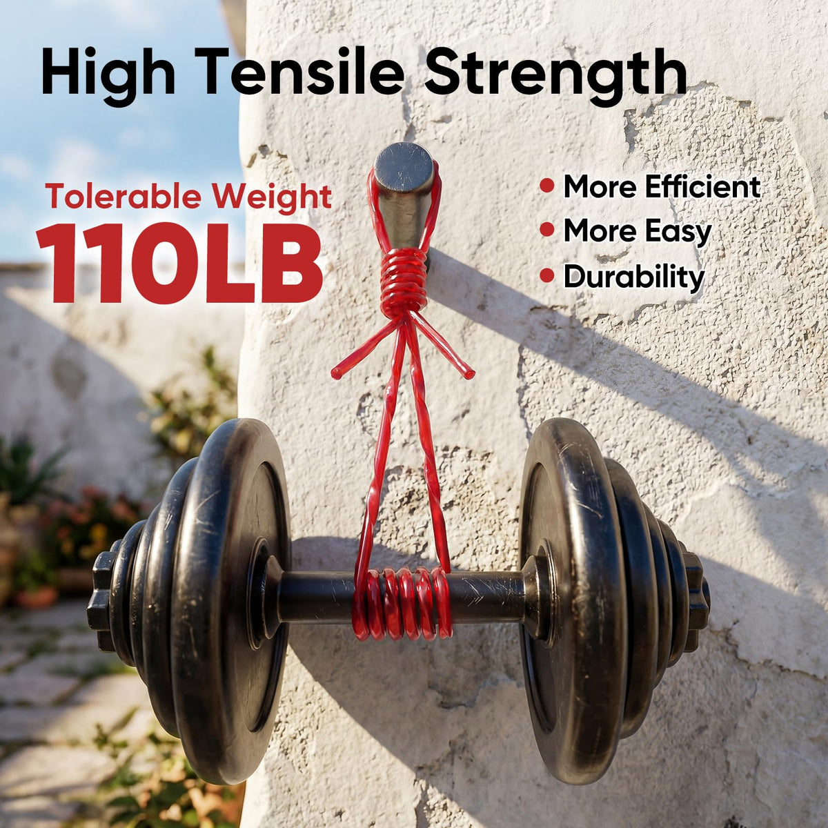 Eventronic high-durability weed-eater line resists wear in tough mowing.
