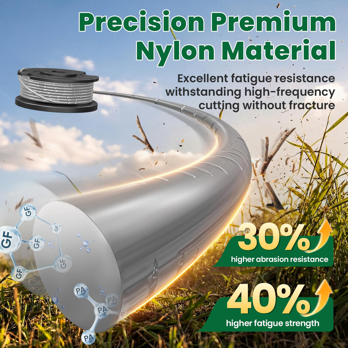 Eventronic pre-assembled spool ready to install on your trimmer.
