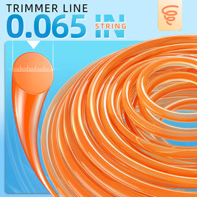 Eventronic round trimmer line cutting action demonstrates efficient performance for lawns.