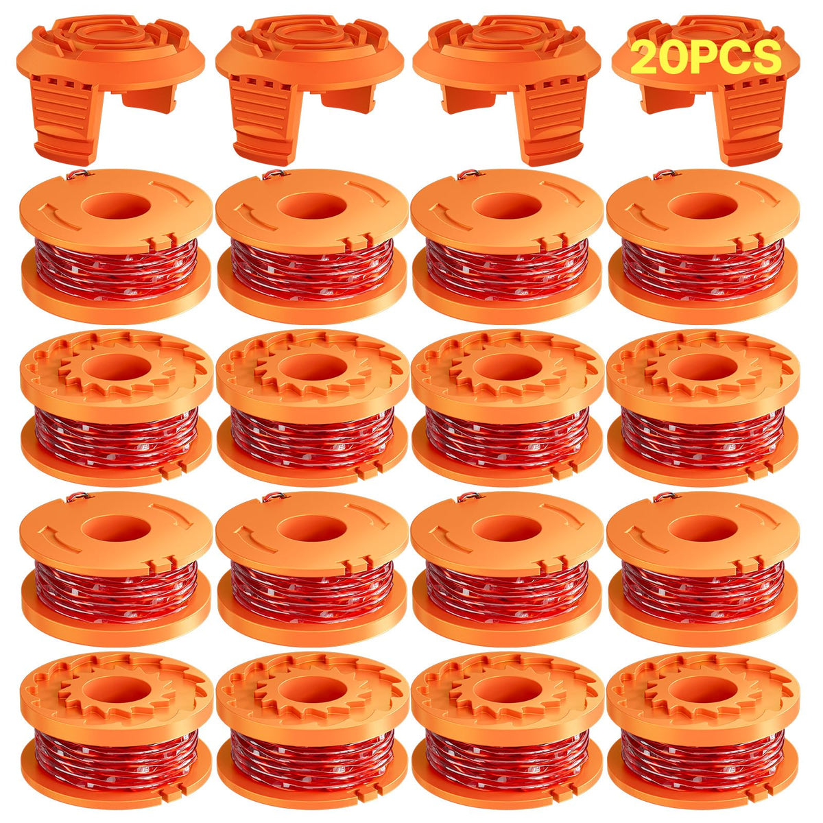 Eventronic WA0010 replacement trimmer line spool ready for Worx, designed for durable cuts.