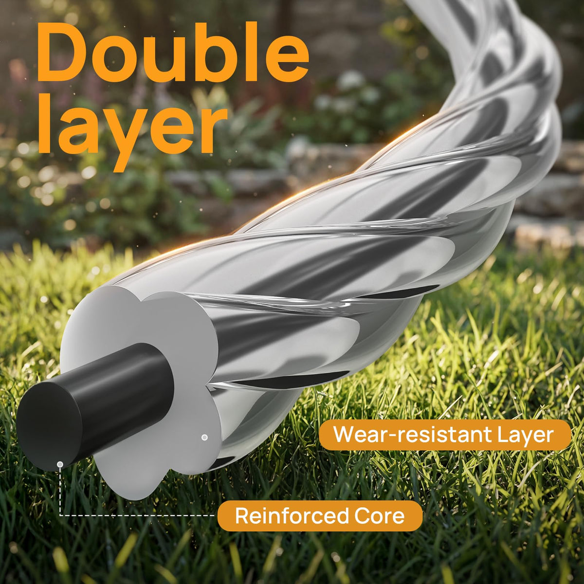 Eventronic polymer line demonstrates high-density material for thick weeds.