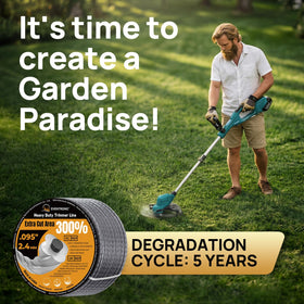 Eventronic weed eater line replacement spool ready for quick install.