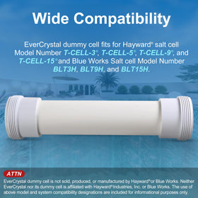 EverCrystal installation-friendly dummy cell replaces your salt cell quickly.