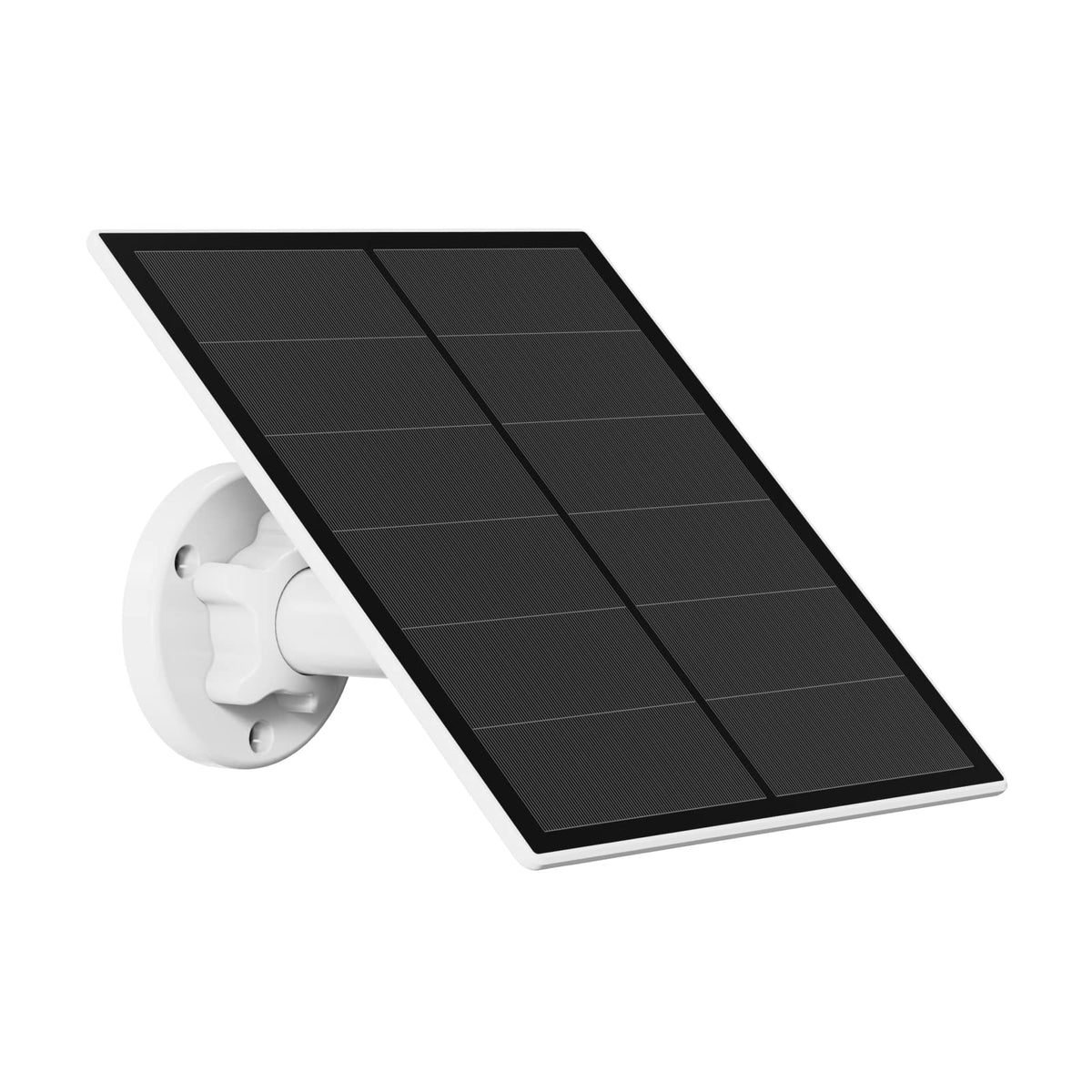 EverExceed 5W solar panel powering an outdoor security camera for daytime energy