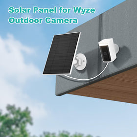 EverExceed solar panel powering Wyze Outdoor Cam v2 in any weather