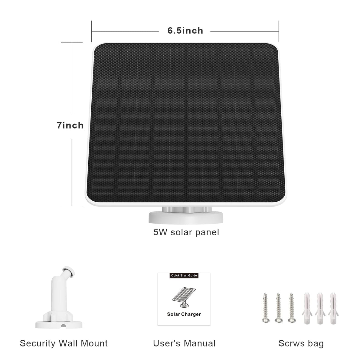 EverExceed solar panel for security cameras enables continuous charging.