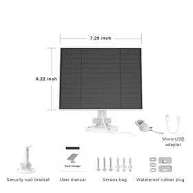 EverExceed solar panel package includes mounting hardware and manual