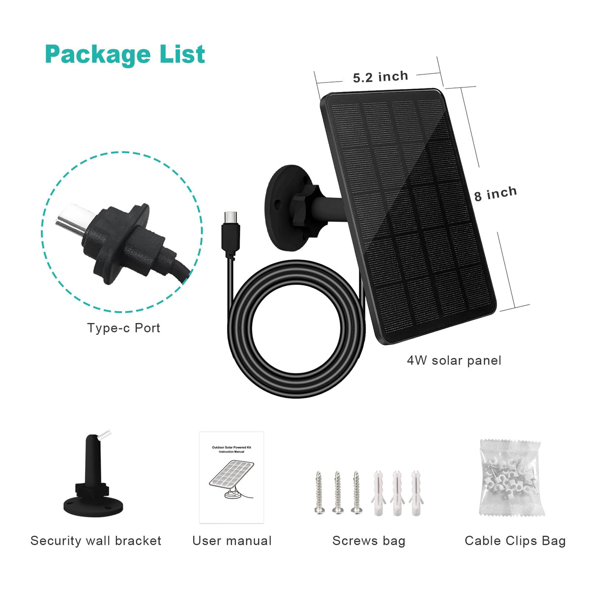 EverExceed outdoor solar kit supports Blink camera, even on cloudy days.