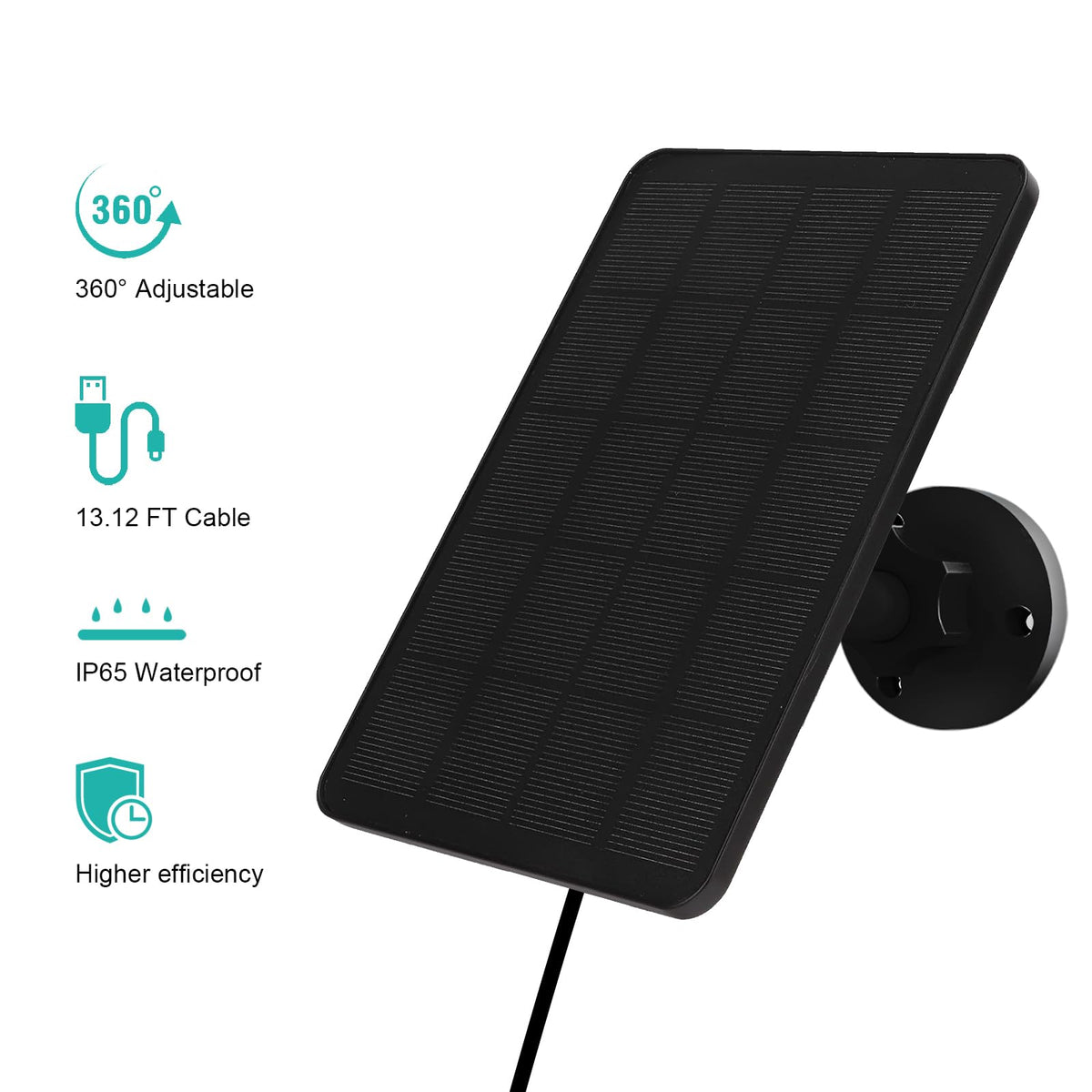 EverExceed waterproof cable plug protects the camera charging port from rain.
