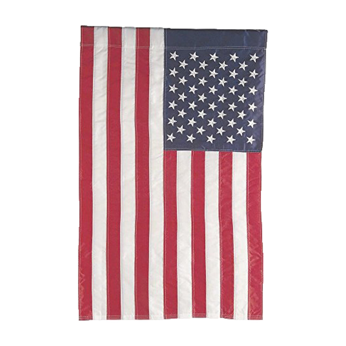 Evergreen Flag double-sided applique American flag for garden or porch
