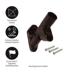Evergreen Flag bracket assembly hardware included ensures quick, secure installation.