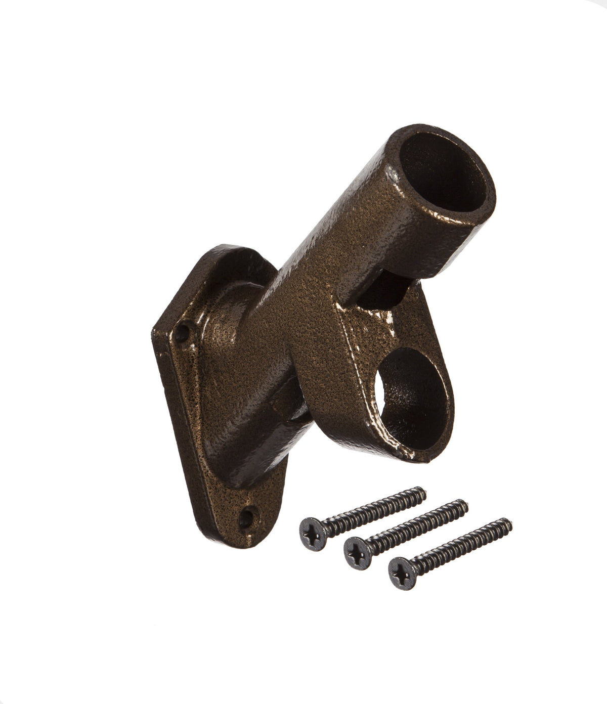 Evergreen Flag bracket two-position 45-90 degree front view for versatile outdoor mounting.