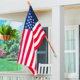 Pole compatibility with house and estate flags for versatile display.