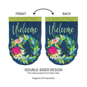 Evergreen Flag Porch and yard display ready for seasonal decor