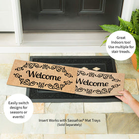Evergreen Flag mat with non-slip backing keeps entryways dry and safe