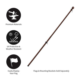 Evergreen Flag sleeve-compatible flags stay neat and secure on breezy days