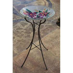 Easy assembly with twist closures and rubber stops protects glass bowls from scratches